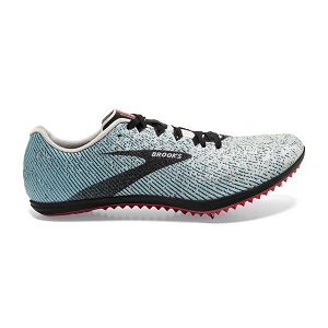 Brooks Mach 19 Racing Shoes - Mens, Grey/Black/Blue | IE-LYQ483952